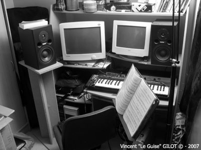 Le studio d'enregistrement !!!