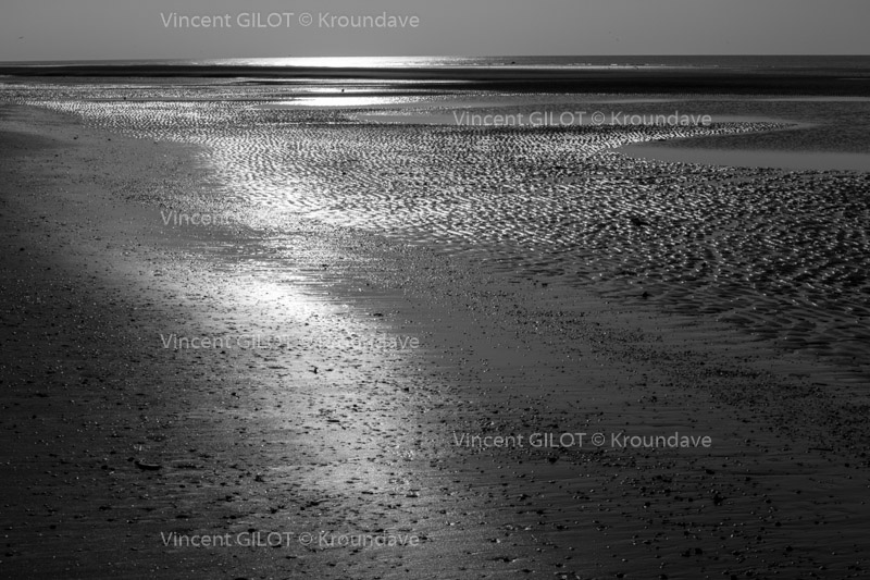 Reflets sur l'estran