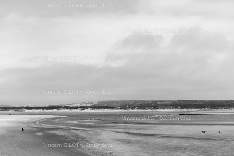 La baie de la Canche à marée basse