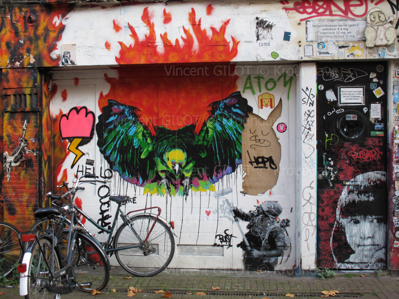 Un quartier dedié au Street Art ! avec Fake, Bustart ...